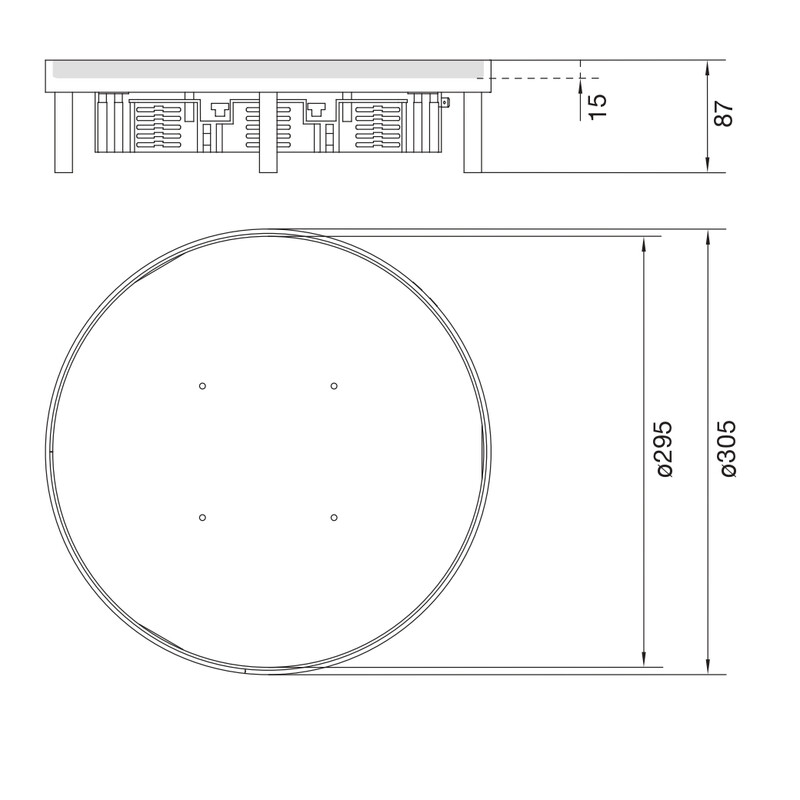 hager Golvdosa electraplan.ve-ee r12 rst d306 bl 15mm 20kn