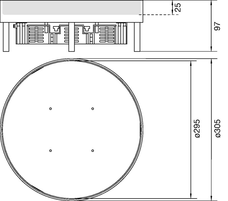 hager Golvdosa electraplan.ve-ee r12 rst d306 bl 25mm 20kn