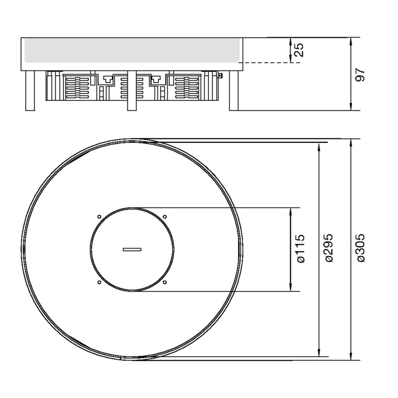 hager Floor box electraplan.ve-ee r12 rst d306 tm 25mm 20kn