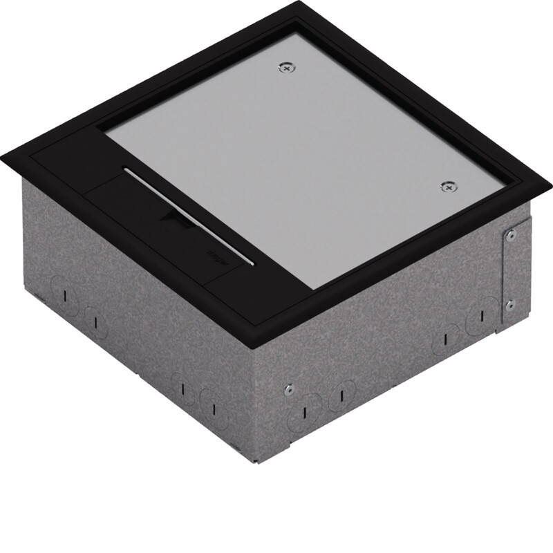 hager Floor box electraplan.ve-ee udkq06 pa 200x200x95 black