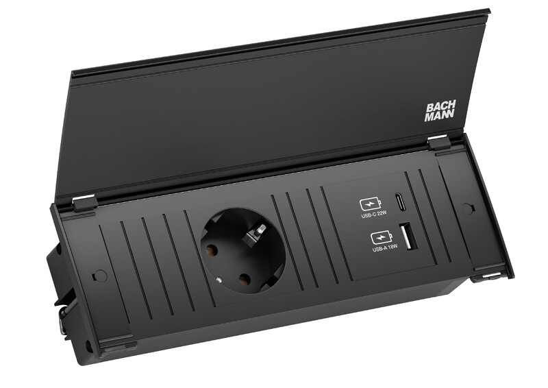 PISTORASIA + USB KAPSA KAPSA S SCHUKO USB A C