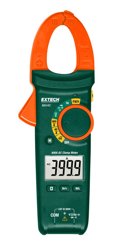 CURRENT CLAMP EXTECH 400A AC CLAMP METER + NCV