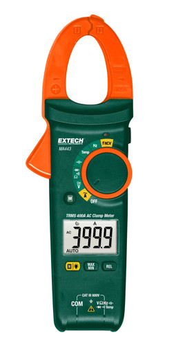 CURRENT CLAMP EXTECH 400A TRMS AC CLAMP METER + NCV