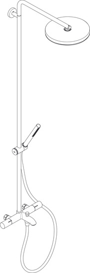 hansgrohe Duschsystem hansgrohe 24235000 puro 260 fine jp chr