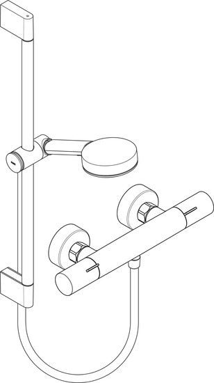 hansgrohe Suihkuhanasetti hansgrohe 24263670 pulsify fine musta