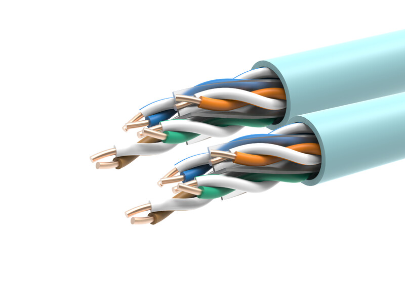 laatuantenni Datakabel-hf cat6 cat6 u/utp 2x4p dca k500 blå