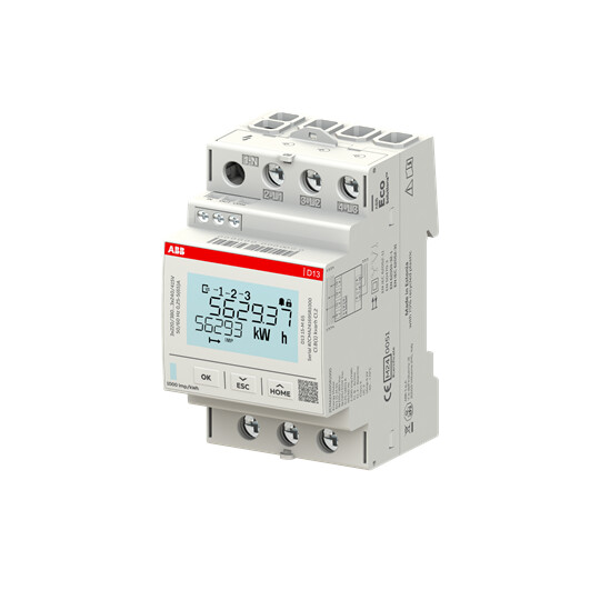 abb smart buildings Energiamittari din abb 3v, 65a, mid lk.b, pulssi