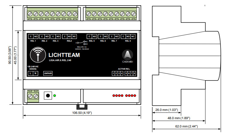 flinkenberg Releyksikkö lichtteam casambi  kytkentärele