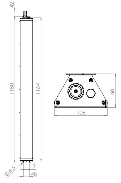 easy led Teollisuusvalaisin suljettu pica ip65 1-80 dali oval 840