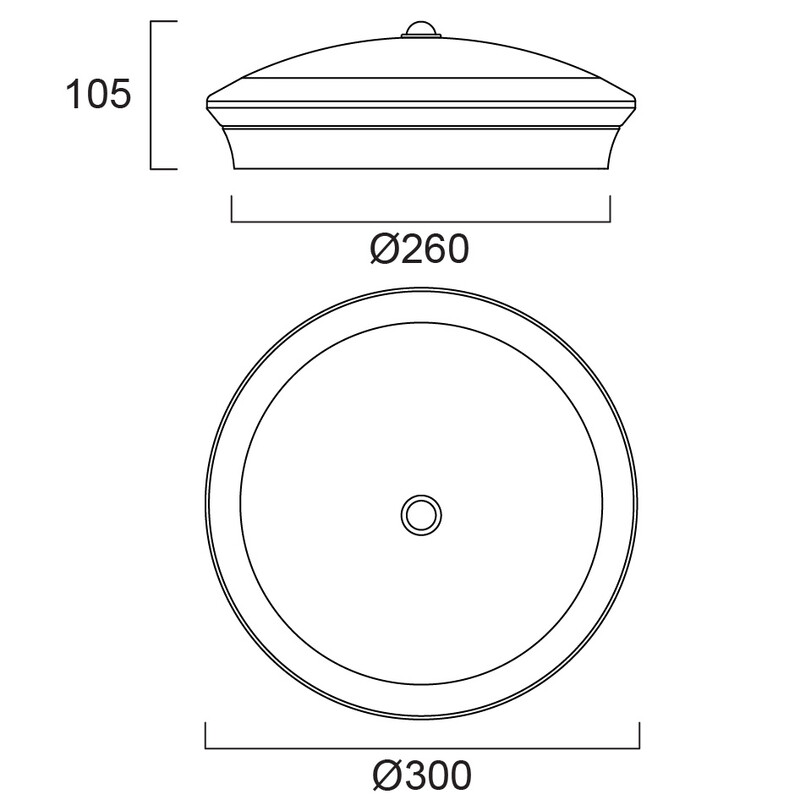 sylvania Sensorarmatur start surface ip54 300mm 450-1800lm pir 3/4k