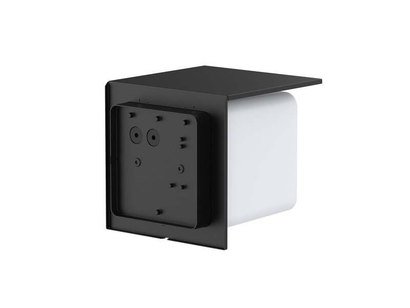 ledicon Number luminaire e27 ip44 alu/gl black