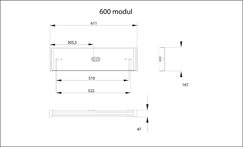 exaktor Sensorarmatur pop li44 l60 3200lm fx rs