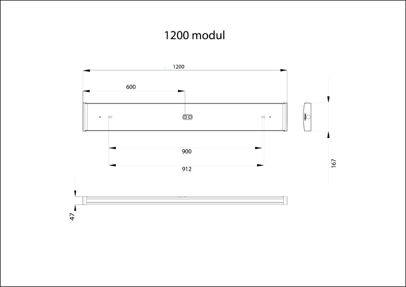 exaktor Sensor luminaire pop li44 l120 4700lm fx rs