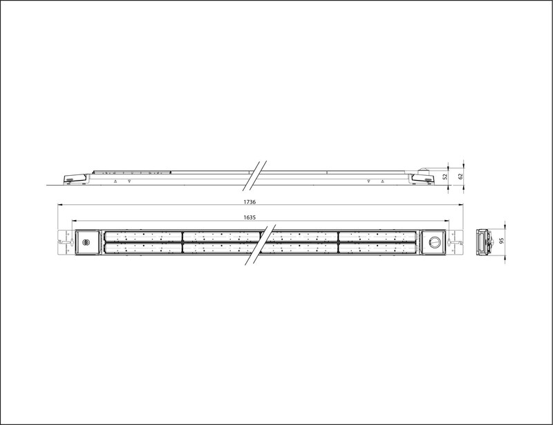 exaktor Open industrial lum. tage g2 2r l130 13klm 60 deg q