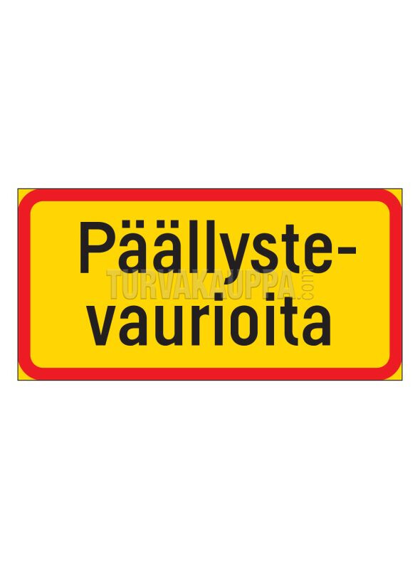 VÄGMÄRKE BELÄGGNINGSSKADOR