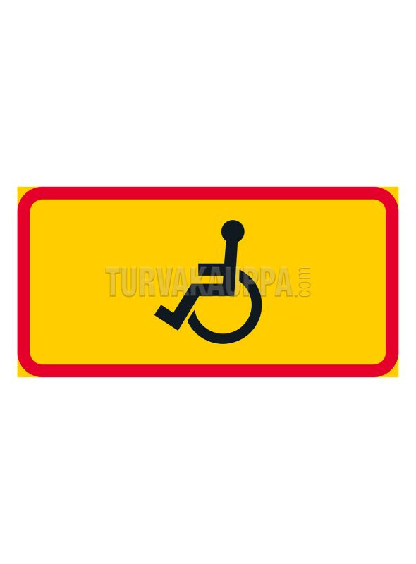turvakauppa Traffic sign disabled vehicle