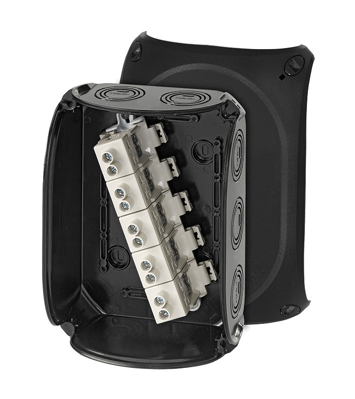 Junction box KF 0202 B 2,5mm² black