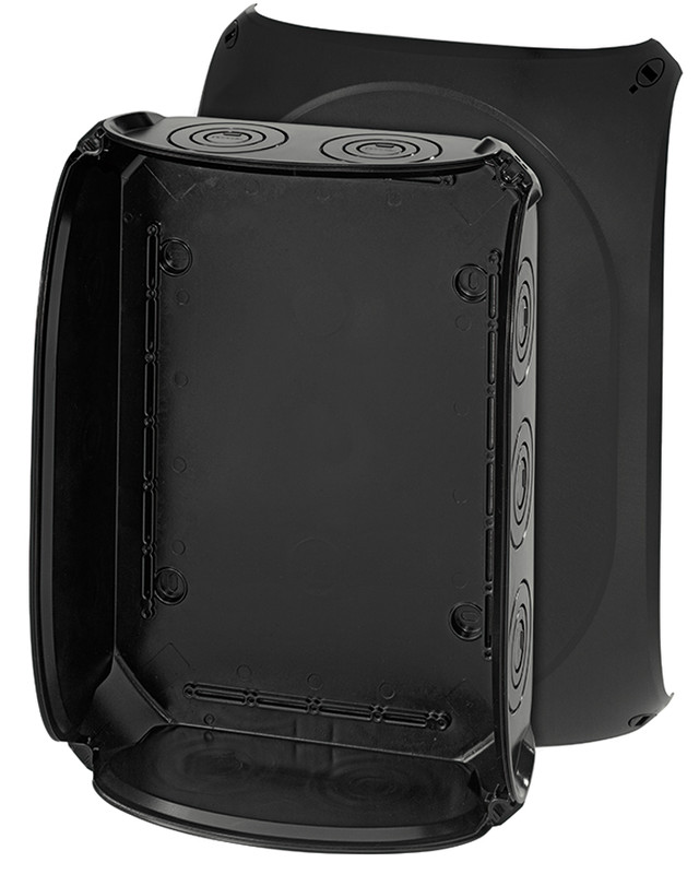 Junction box without clamps, black