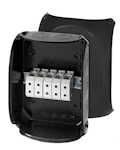 Junction box 5 pol 4mm² black