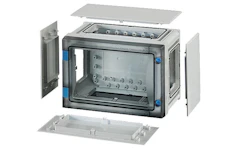 EMPTY BOX "CLOSED", SIZE 1 (186X276X186MM), IP 65, TRANSP
