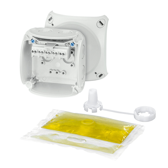 JUNCTION BOX GELFILLED 2,5MM2 GREY