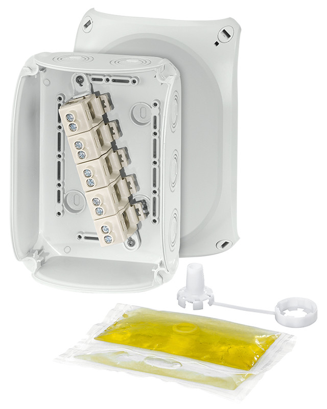 JUNCTION BOX GELFILLED 10MM2 GREY