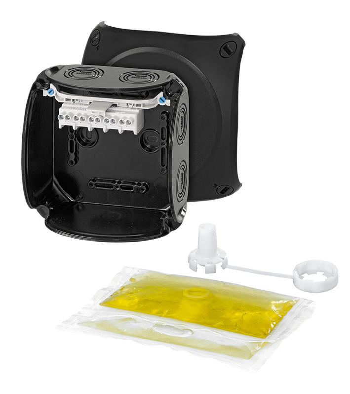 JUNCTION BOX GELFILLED 4MM2 BLACK