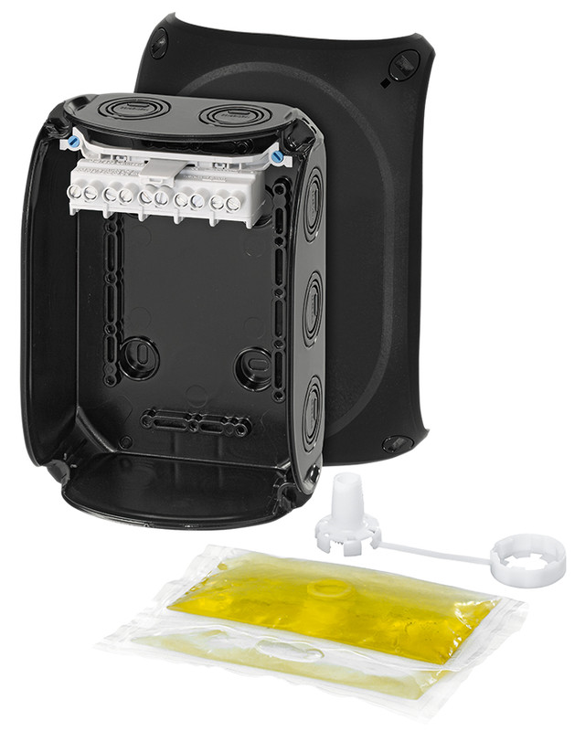 JUNCTION BOX GELFILLED 6MM2 BLACK
