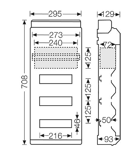 hensel Moduulikotelo pinta enyboard kv 9440, ip65, 400vac