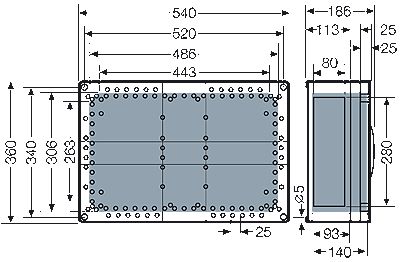 hensel Mounting enclosure pc enystar fp 0440