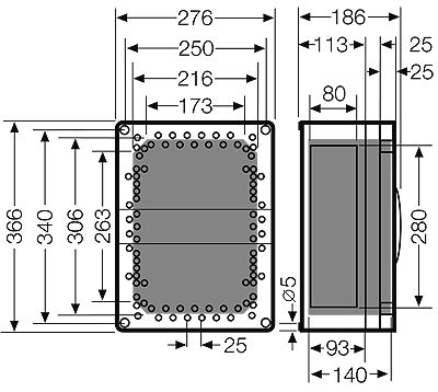 hensel Asennuskotelo pc enystar fp 0230