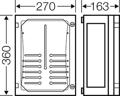 hensel Metering enclosure enystar fp 2211, 690vac/dc, ip66