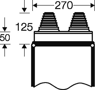 hensel Genomförings fläns enystar fp fg 273, ip 66