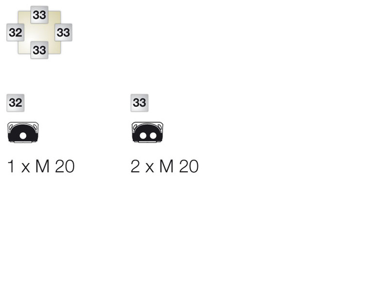 hensel Junction box without clamps, black