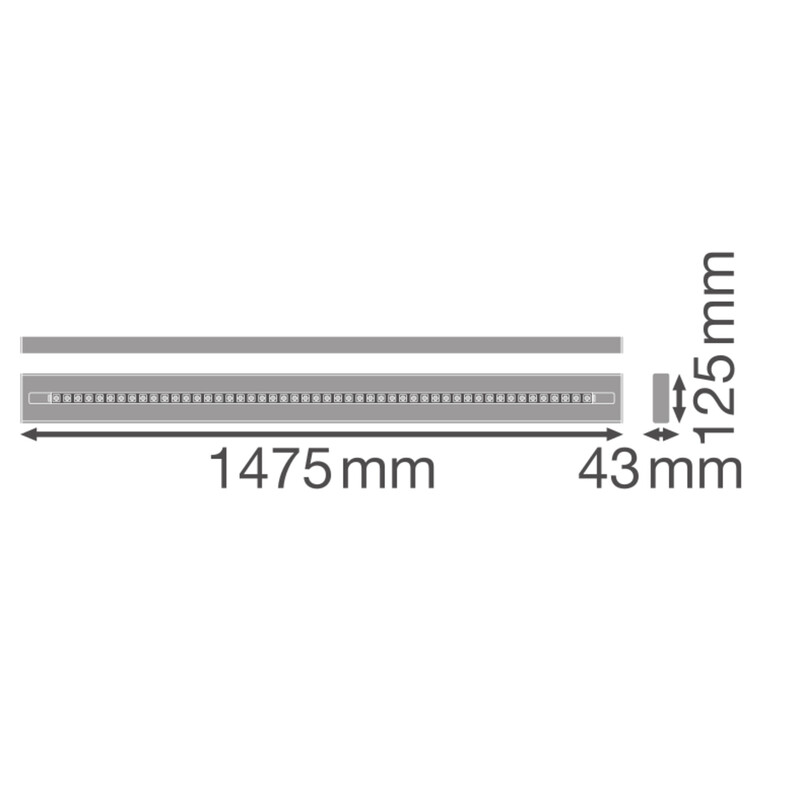 ledvance Påputs-/pendelarmatur ln inv d 1500 52w 930 ml sv