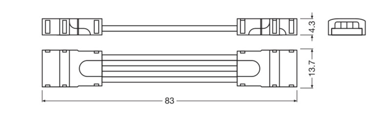 ledvance Sähköinen lisätarvike ledstrip ls ay pfm csw/p5/50 2 kpl