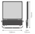 ledvance Floodlight pfm fl flex 450w/840 ml 45x140d