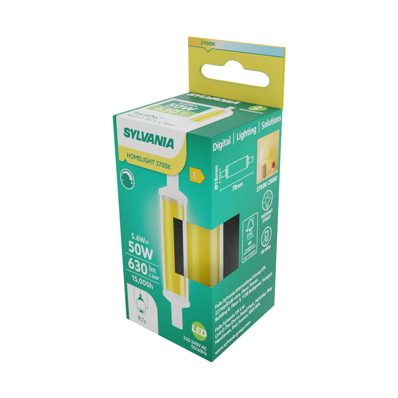 sylvania Linear lamp toledo retro r7s 78 mm 5,6w 827 630 lm dim