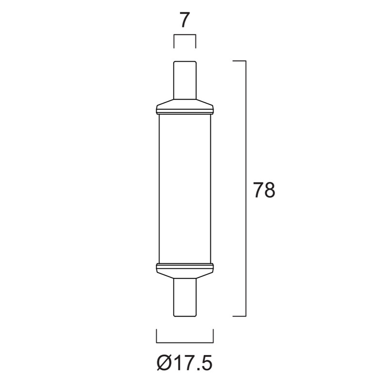 sylvania Linear lamp toledo retro r7s 78 mm 5,6w 827 630 lm dim