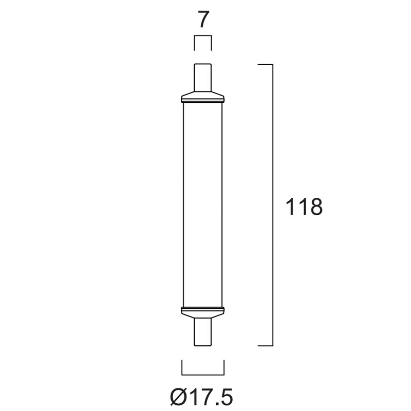 sylvania Linear lamp toledo retro r7s 118 mm 7,9w 827 850 lm