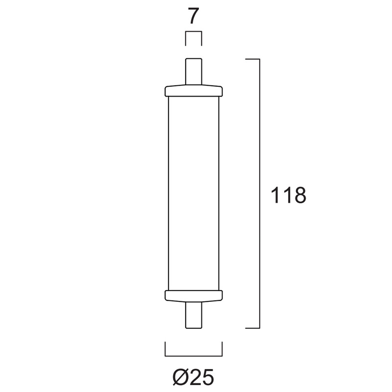 sylvania Linear lamp toledo retro r7s 118 mm 14w 827 1521 lm
