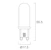 sylvania Miniature lamp toledo retro g9 4,4w 840 470 lm dim