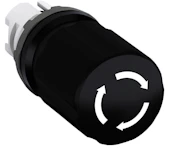 HÄTÄ-/SEIS PAINIKE MODULAR KONESEIS MUSTA D30MM, KIERTO V