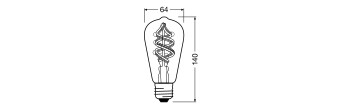 ledvance Led-lampa smart edison 4,5w rgbw e27 wifi cl
