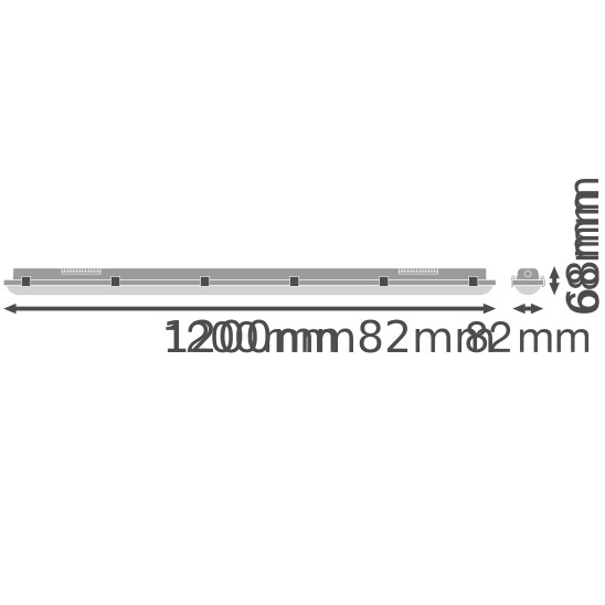 ledvance Kapslad industriarmatur dp ip65 1200 32w/840 4400lm s