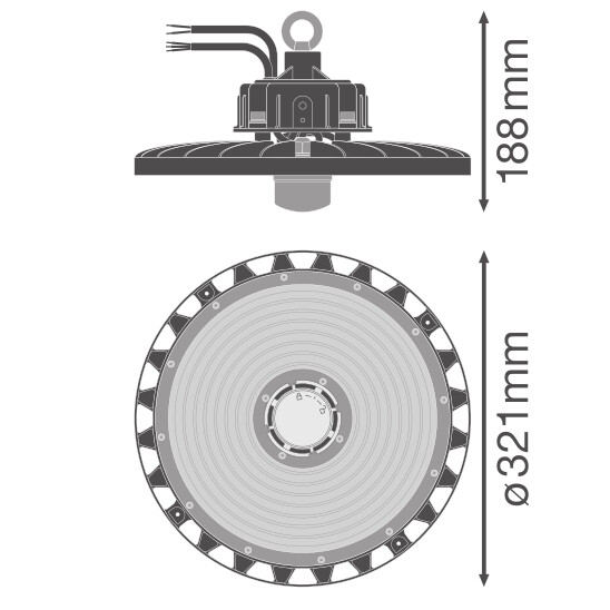 ledvance Syväsäteilijä high bay pfm hb ip65 22klm 147w/840 70d s