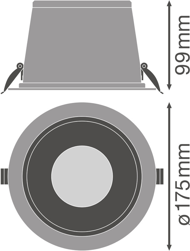ledvance Downlight biolux hcl dl hcl dn150 21w 2200lm dali