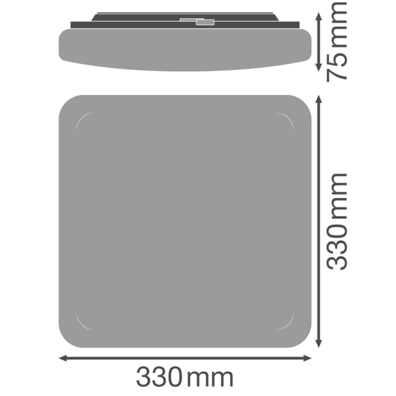ledvance Surface mounted luminaire sf square ip44 24w/840 2000lm
