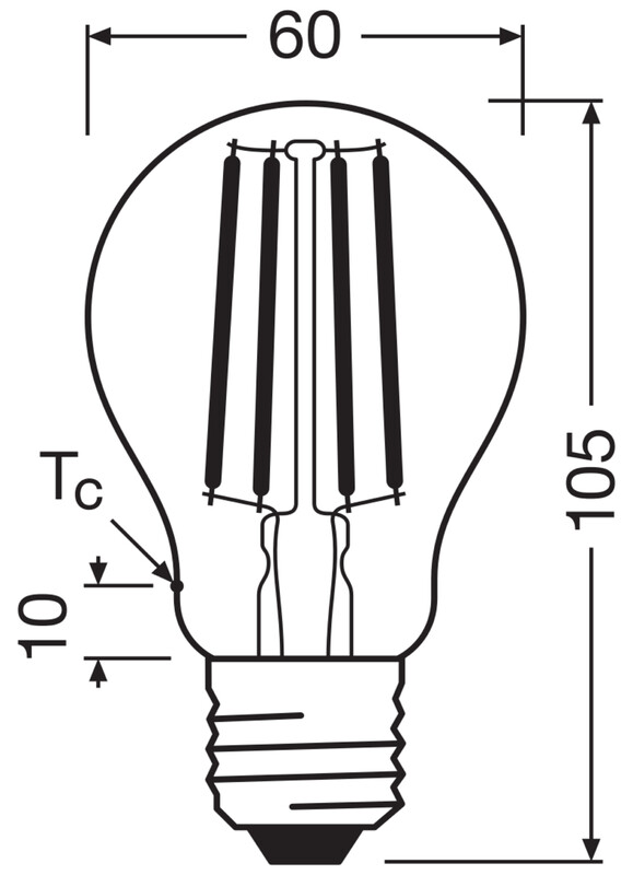 ledvance Led-lampa super-efficient cla 2,2w/827 470lm e27 cl ela