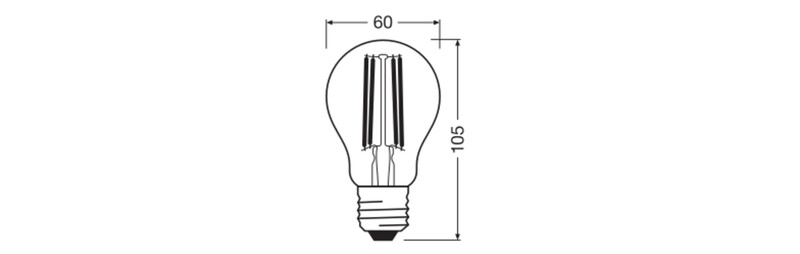 ledvance Led-lampa super-efficient cla 3,8w/840 806lm e27 cl ela